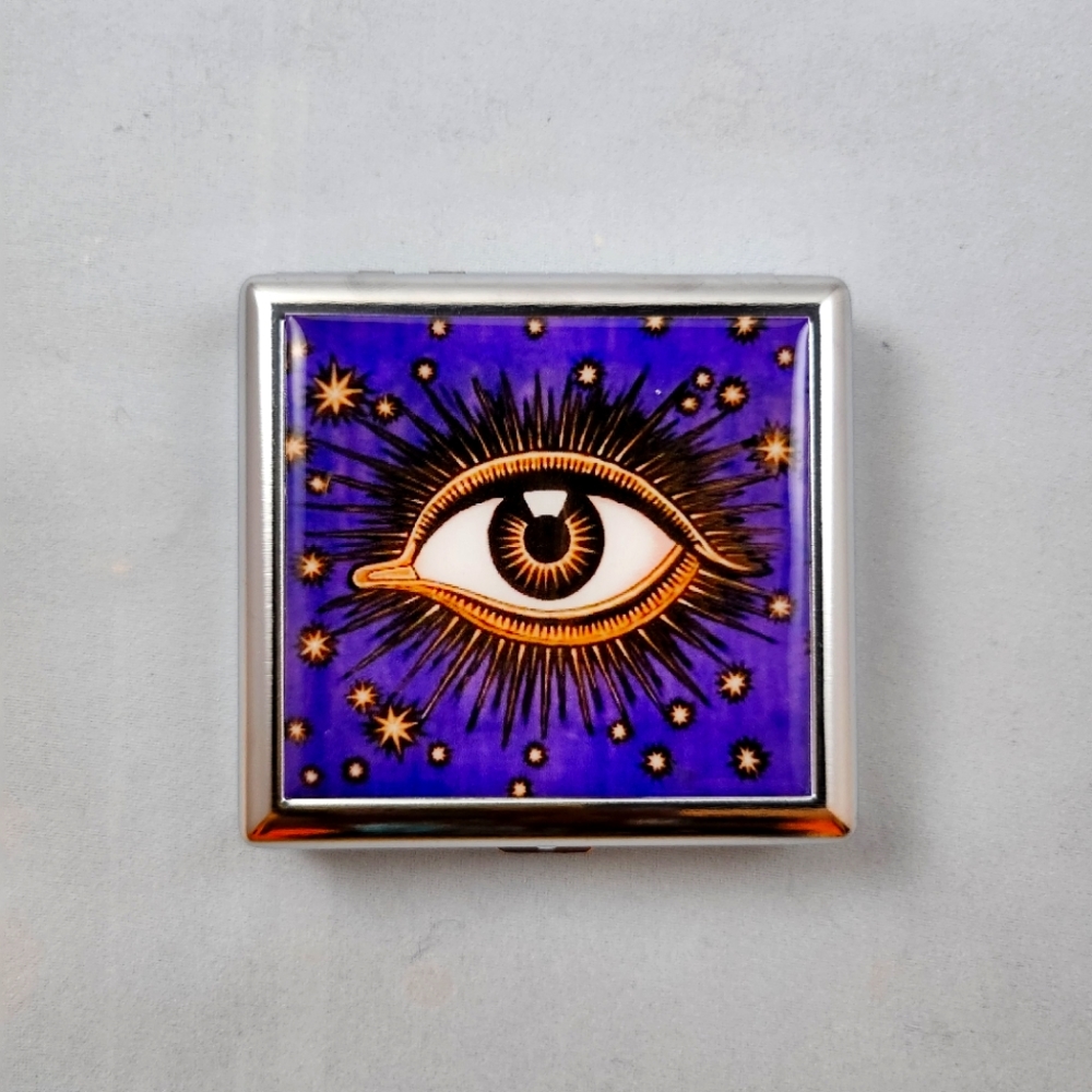 all seeing eye card case/ cigarette case
